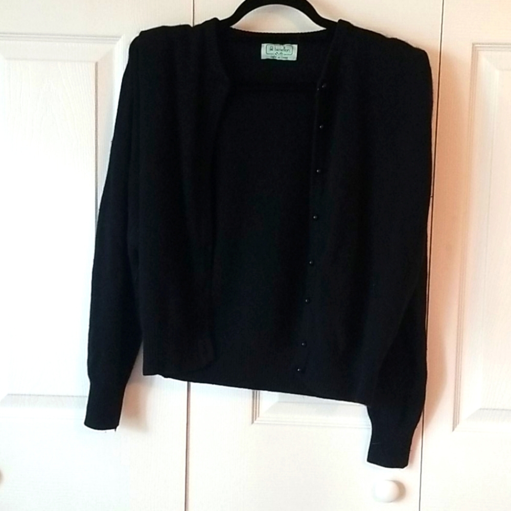 Black button up sweater size small
